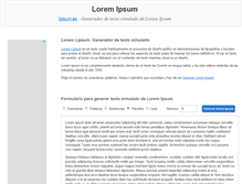Tablet Screenshot of lipsum.es